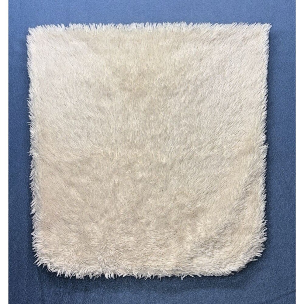 Pottery Barn Faux Fur Pillow Cover 18x18 Ivory White Plush Soft Throw Cushion